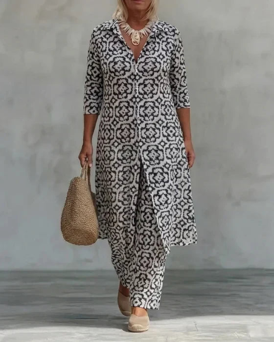 Ella | Button-Up Two-Piece Set