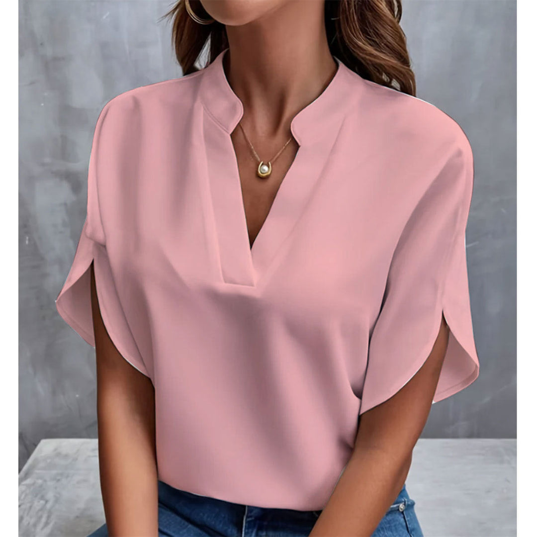 Kirstie | Short-Sleeve Batwing Blouse