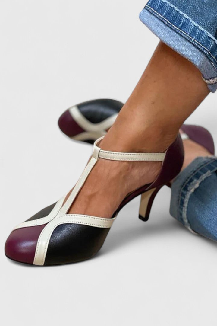 Miranda | All-Day Comfort T-Strap Heels