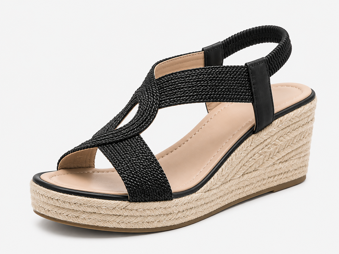 Briony | Braided Wedge Summer Sandals
