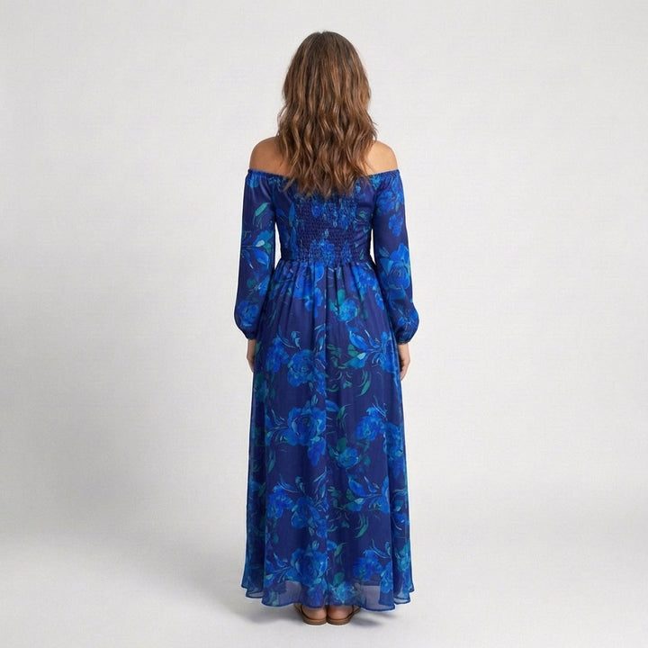 Bonnie | Off Shoulder Floral Maxi Dress