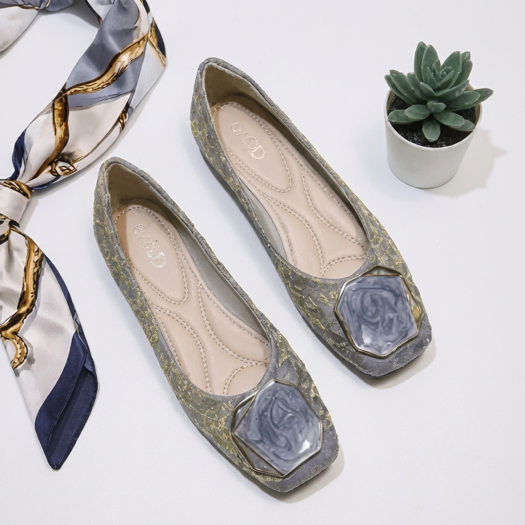Gaia | Mesh Ballet Flats