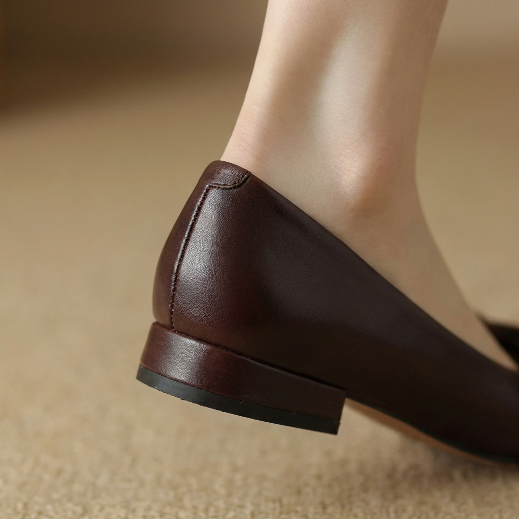 Courtney | Bow Leather Flats