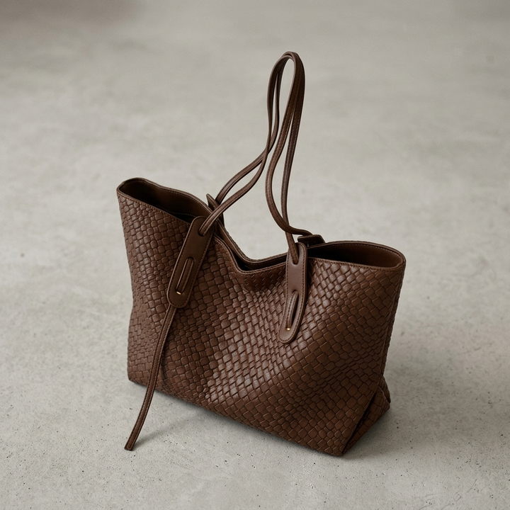 Leda | Elegant Woven Tote Bag