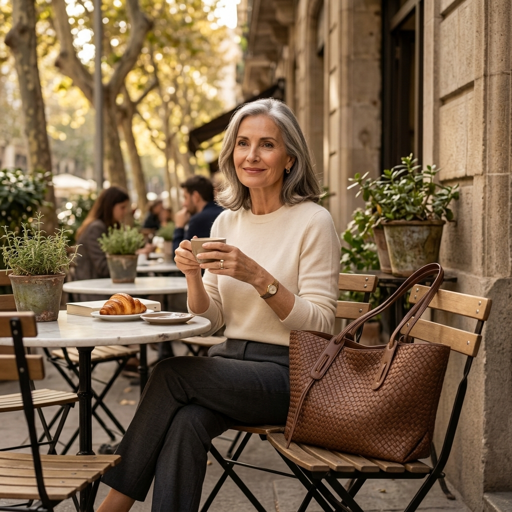Leda | Elegant Woven Tote Bag