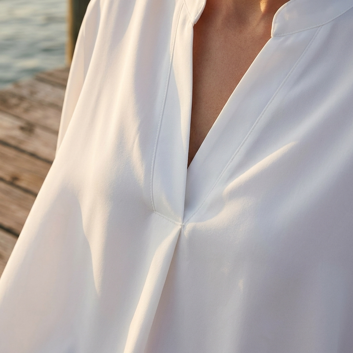 Kirstie | Short-Sleeve Batwing Blouse