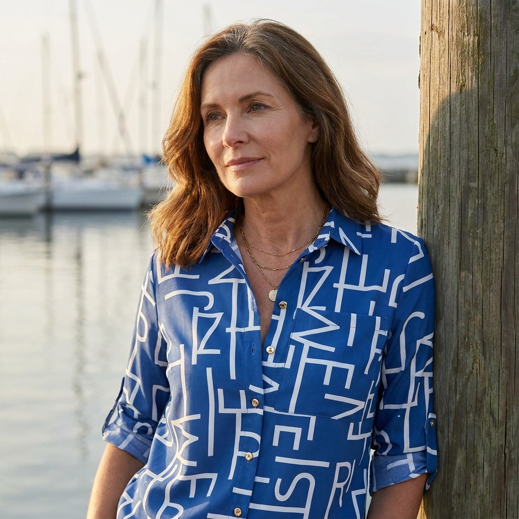 Christabel | Printed Button-Up Blouse