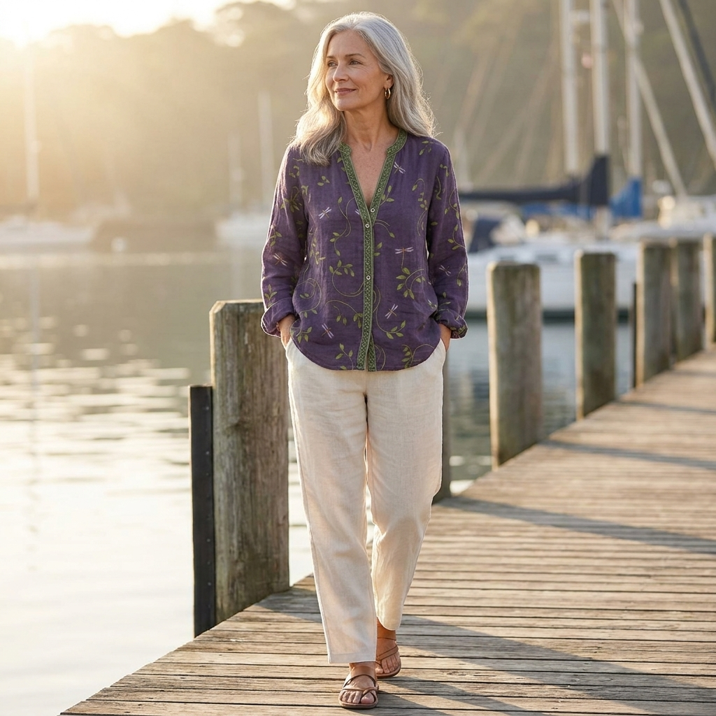 Phyllis | V-Neck Relaxed Blouse