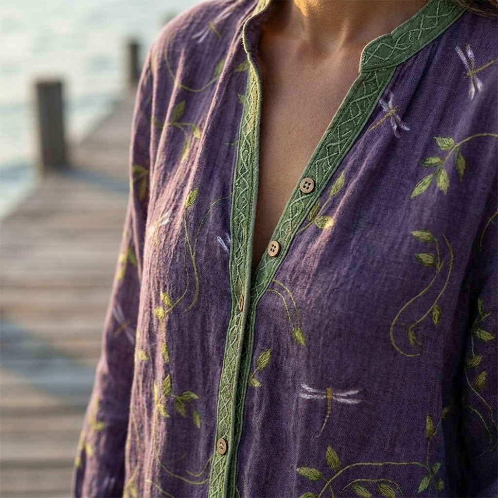 Phyllis | V-Neck Relaxed Blouse