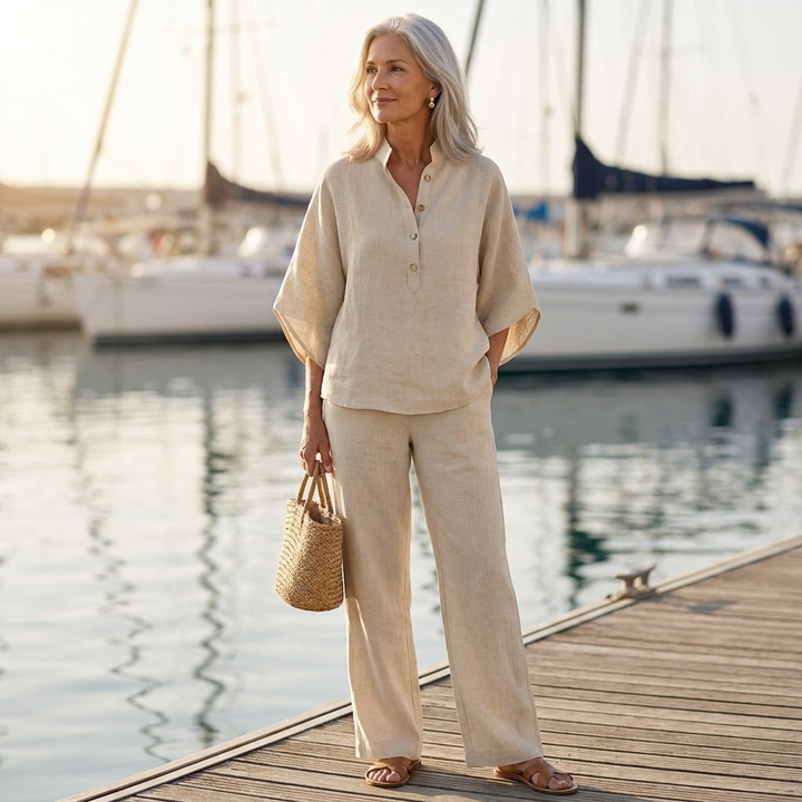 Martha | Linen Cotton Two-Piece Set