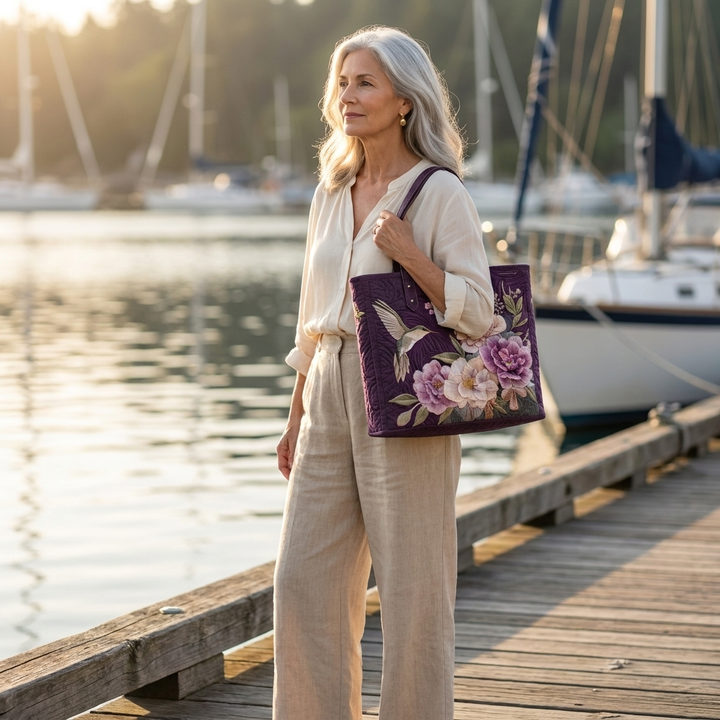 Dilys | Elegant Floral Tote Bag