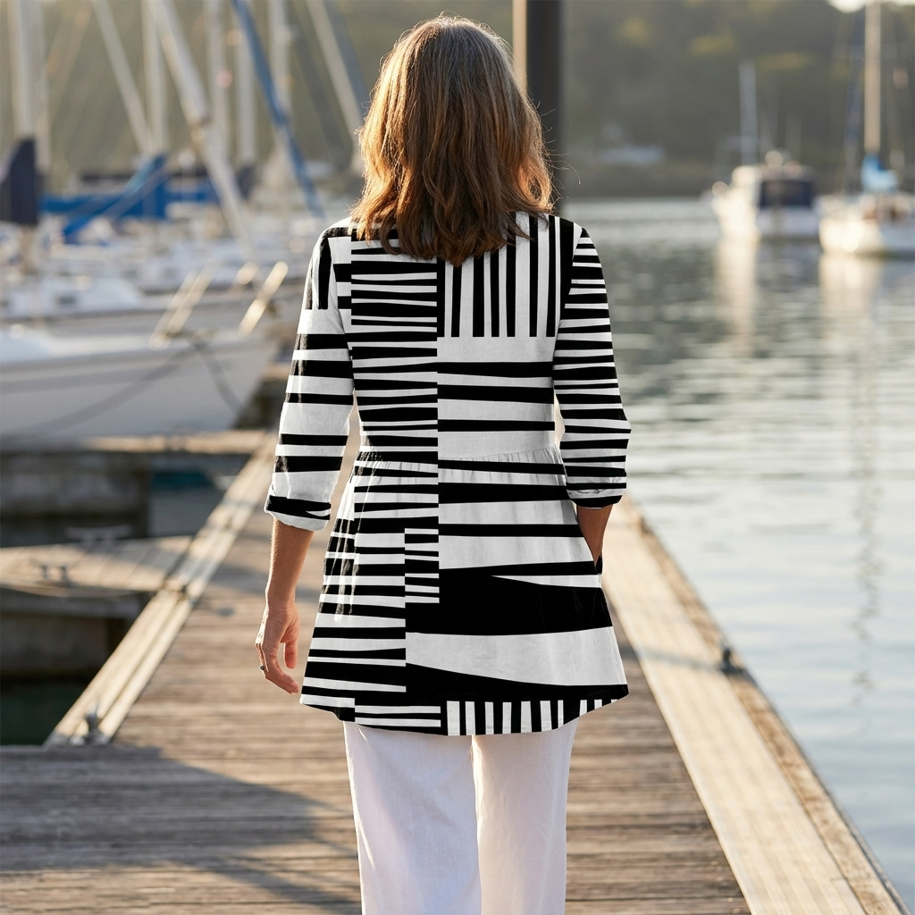 Dagny | Long Blouse with V-Neck