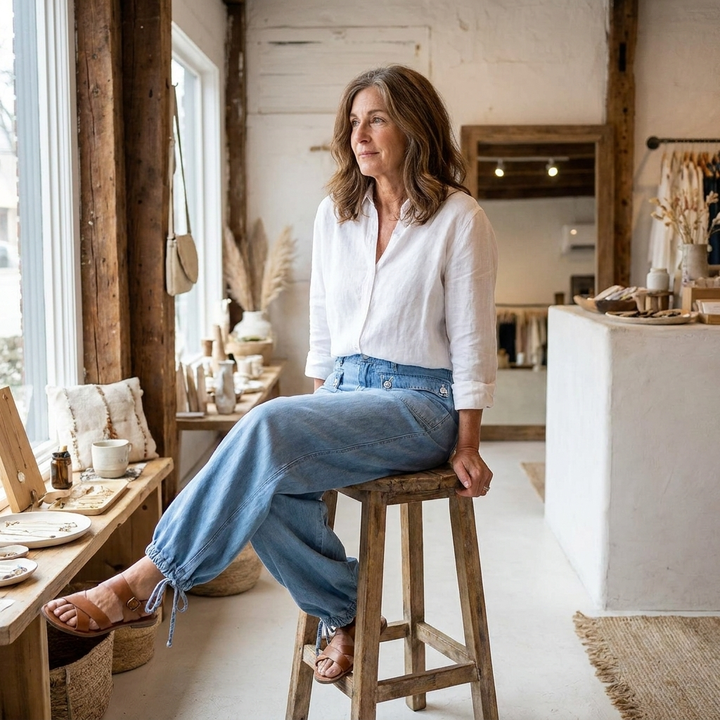 Glenys | Elegant Flowy-Fit Jeans