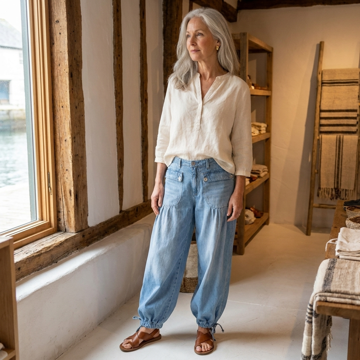 Glenys | Elegant Flowy-Fit Jeans