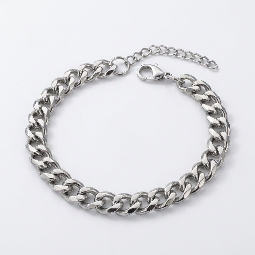 Lula | Silver Cuban Chain Anklet