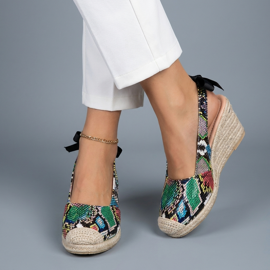 Wilhelmina | Espadrille Wedge Slingback