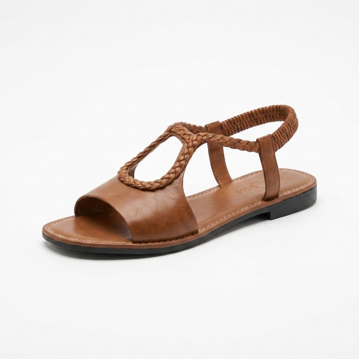 Eloisa | Comfortable Everyday Braided Leather Sandals