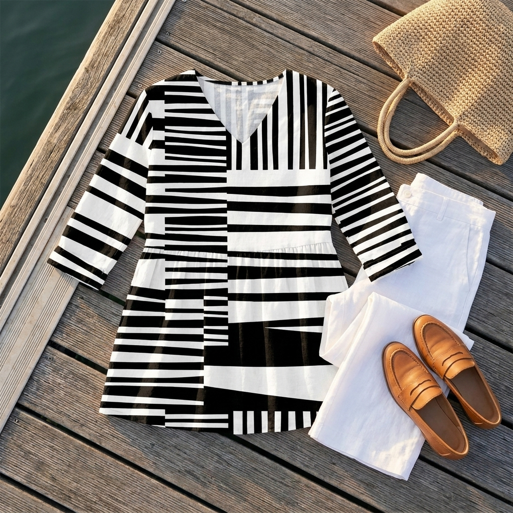 Dagny | Long Blouse with V-Neck
