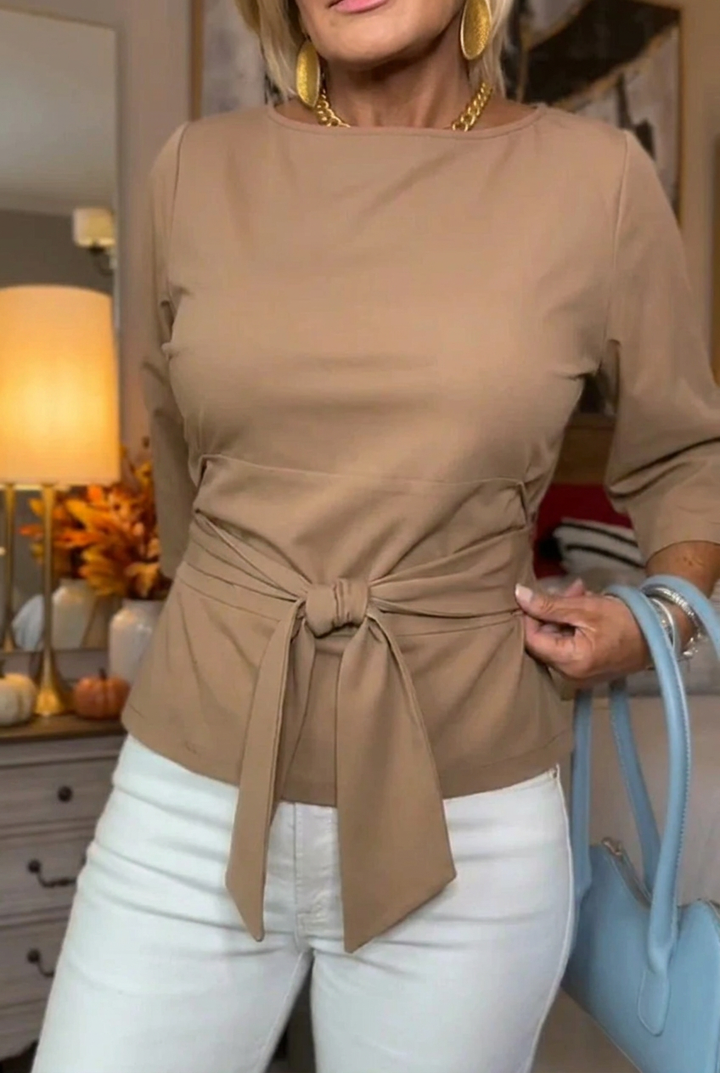 Veronique | Tie Waist Flattering Top