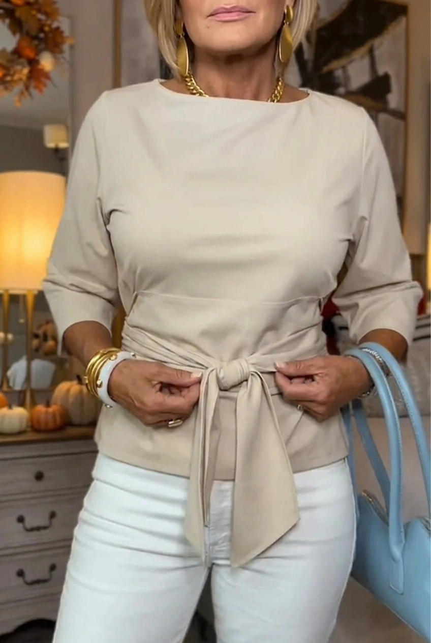 Veronique | Tie Waist Flattering Top
