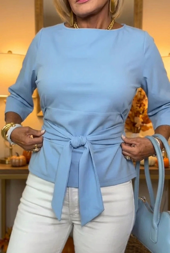 Veronique | Tie Waist Flattering Top