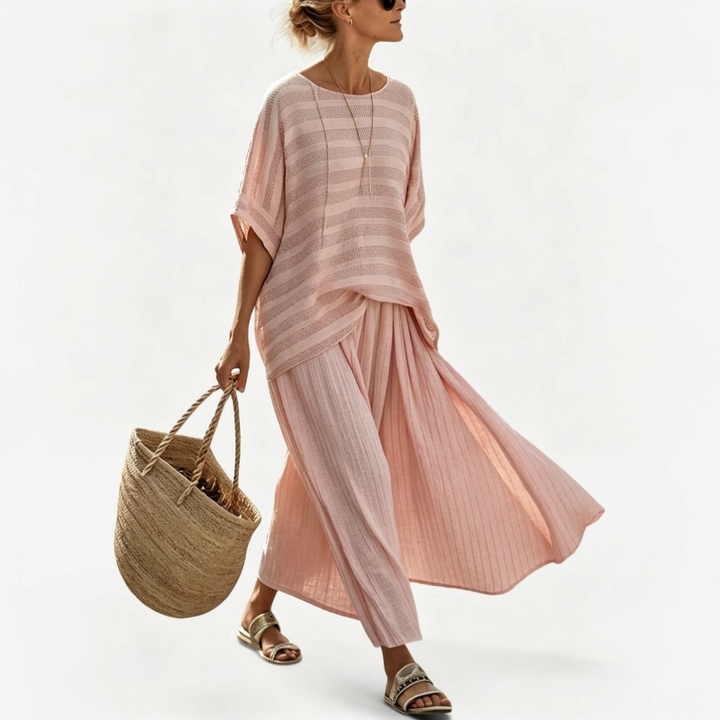 Camille | Relaxed Top and Wide Skirt Set