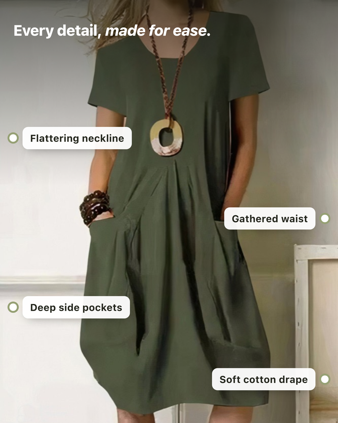 Cecily | Easy Casual Flow Dress
