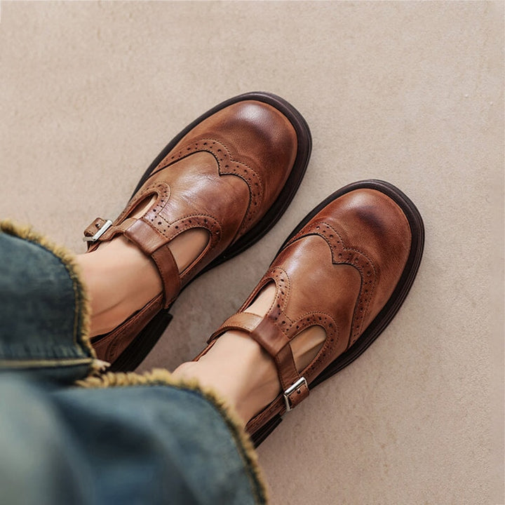 Lexie | Elegant Mary Janes Made Of Leather