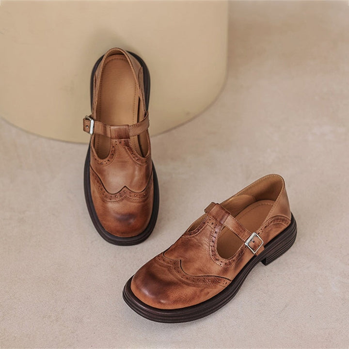 Lexie | Elegant Mary Janes Made Of Leather