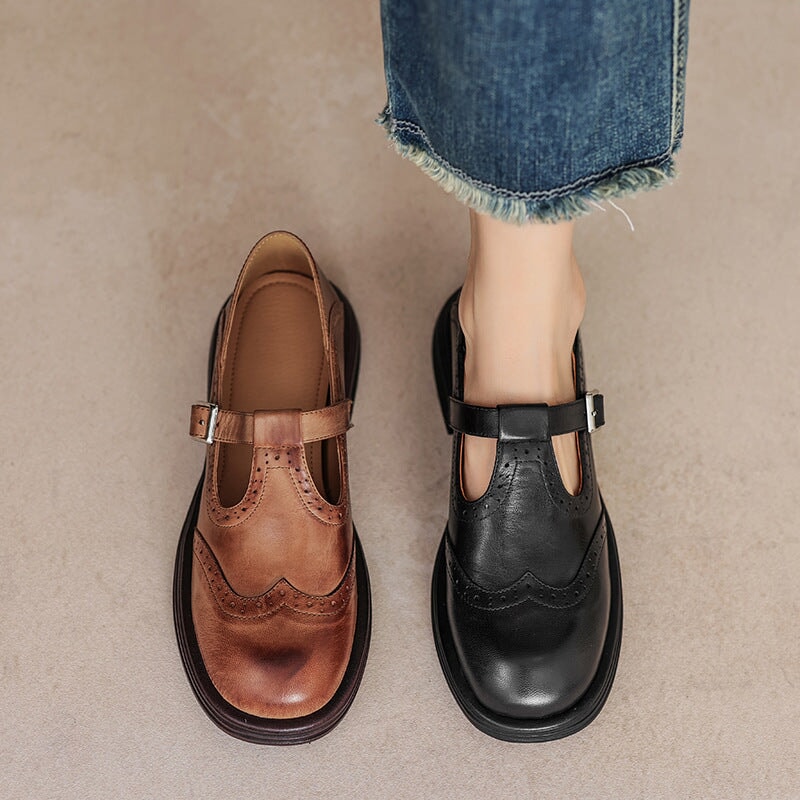 Lexie | Elegant Mary Janes Made Of Leather