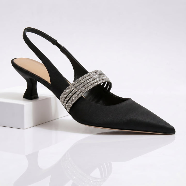 Merryn | Crystal Kitten Heels