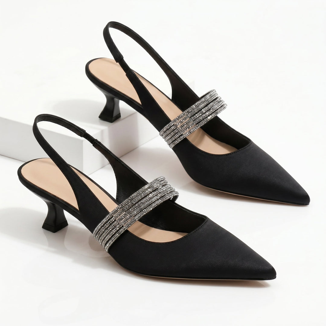 Merryn | Crystal Kitten Heels