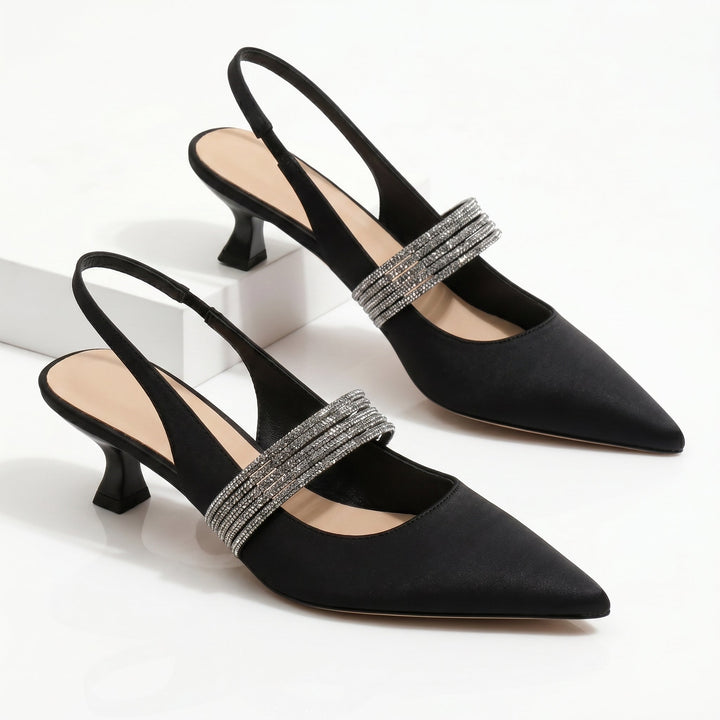Merryn | Crystal Kitten Heels