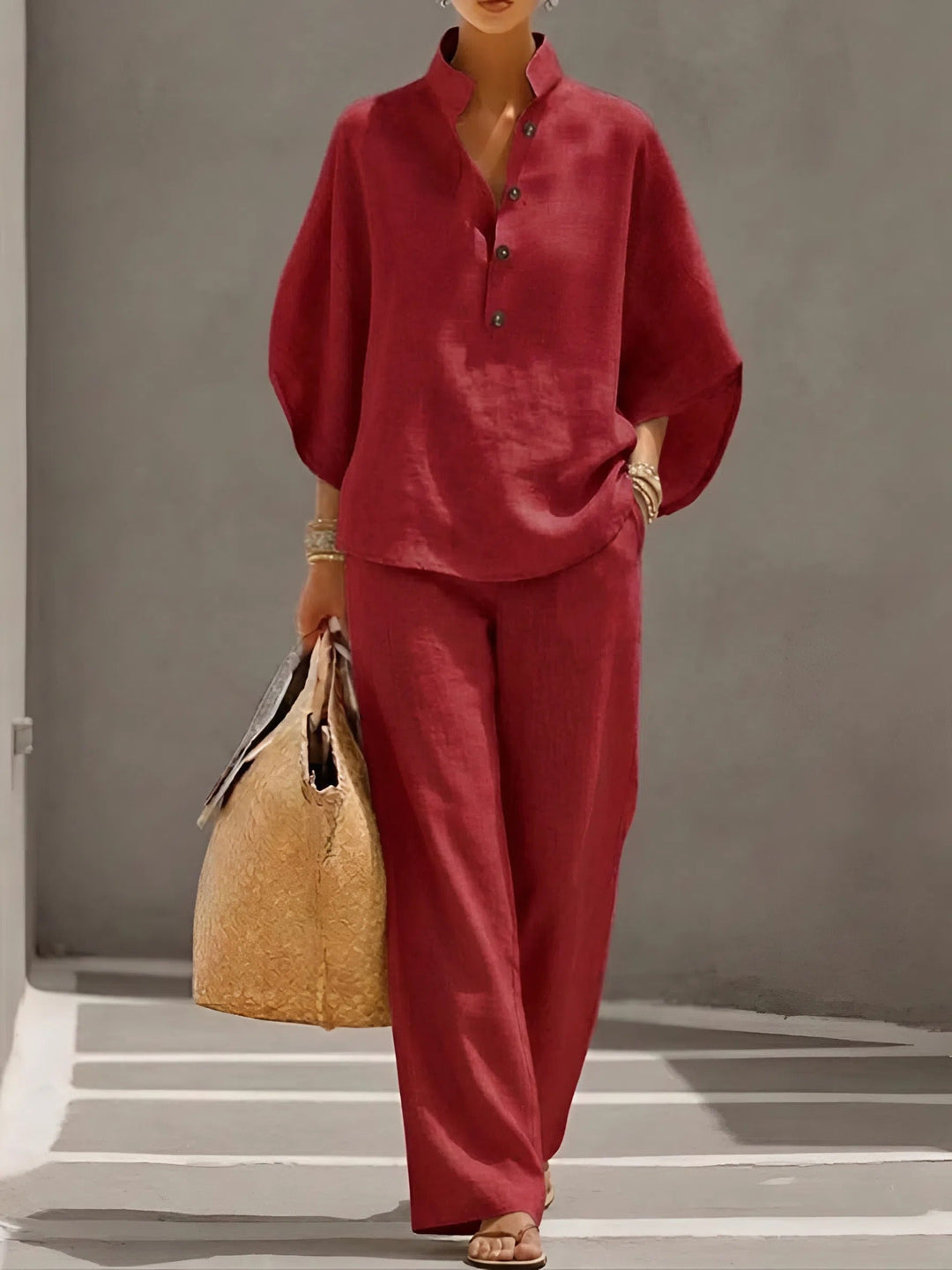 Martha | Linen Cotton Two-Piece Set