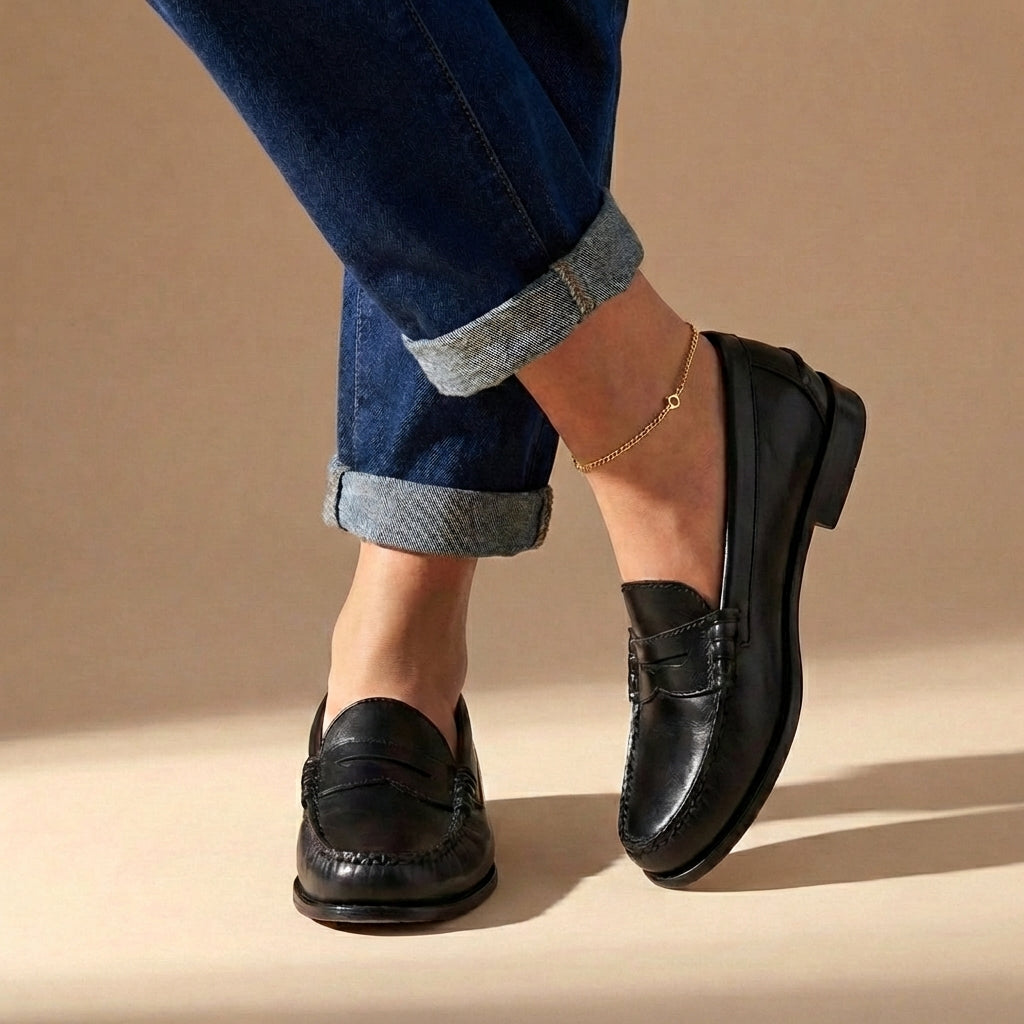 Jolene | Women's Classic Penny Loafer Flat Slip-On Shoe