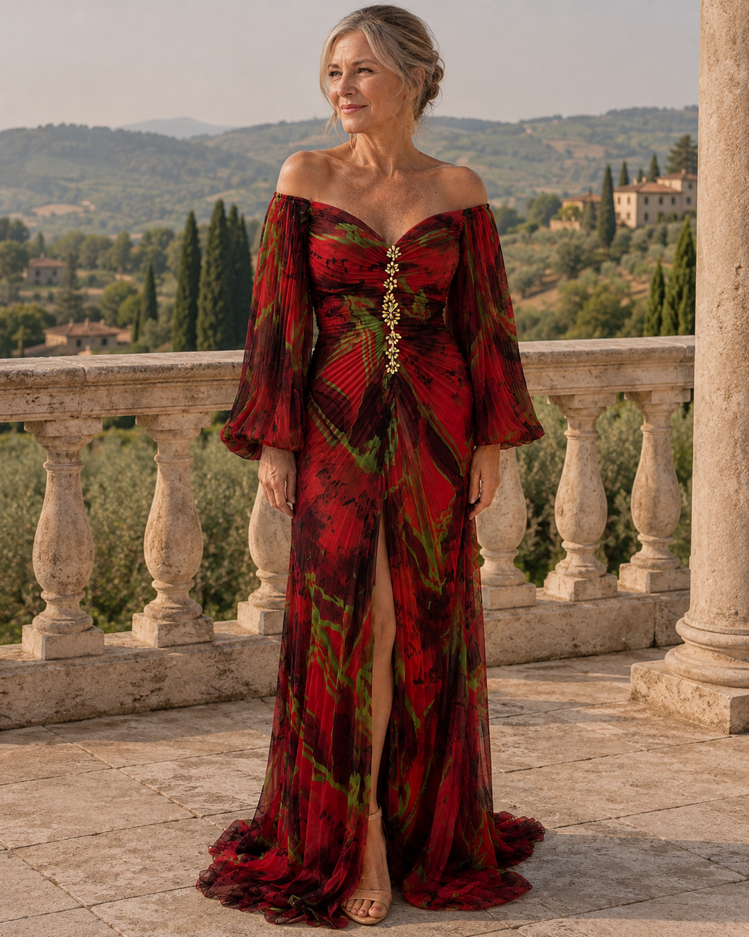 Isabel | Off-Shoulder Maxi Dress
